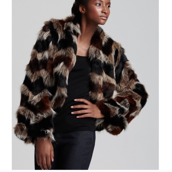 Ella moss faux fur coat - Picture 4 of 4